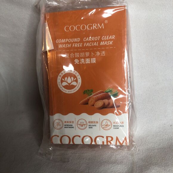 COCOGRM Compound Carrot Clear Wash Free Facial Mask. - Picture 2 of 5